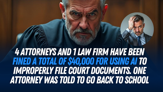 Five Attorneys Fined $40,000 for Misusing AI in Court Filings; One Attorney Ordered Back to School